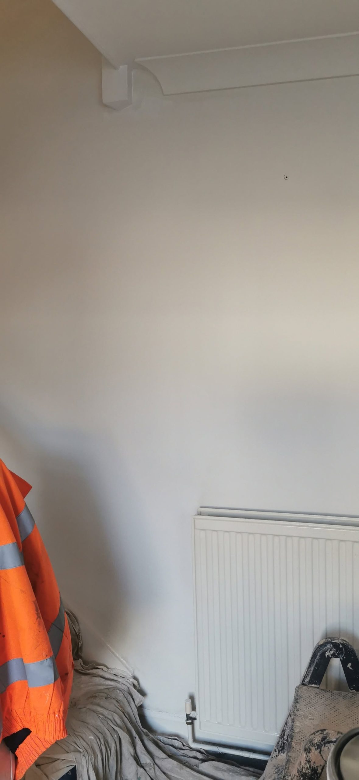 Wall surface after crack repair and painting by Essex Decorating Solutions in Basildon, Essex